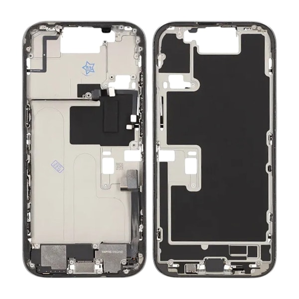 Middle frame with small parts for iPhone 16 Pro - White Titanium OEM