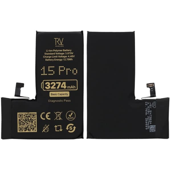 RV Battery iPhone 15 Pro 3274mAh Diagnostic Pass Original