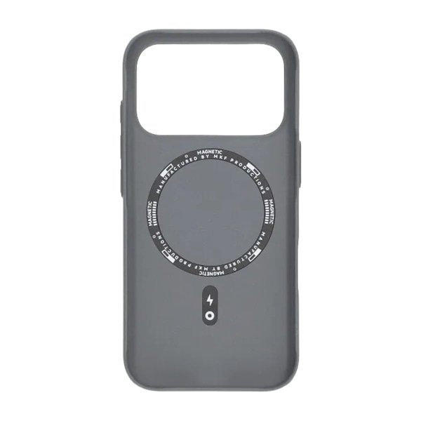 Corrugated Rock Sand Magnetic Case - iPhone 17 Pro Max Gray