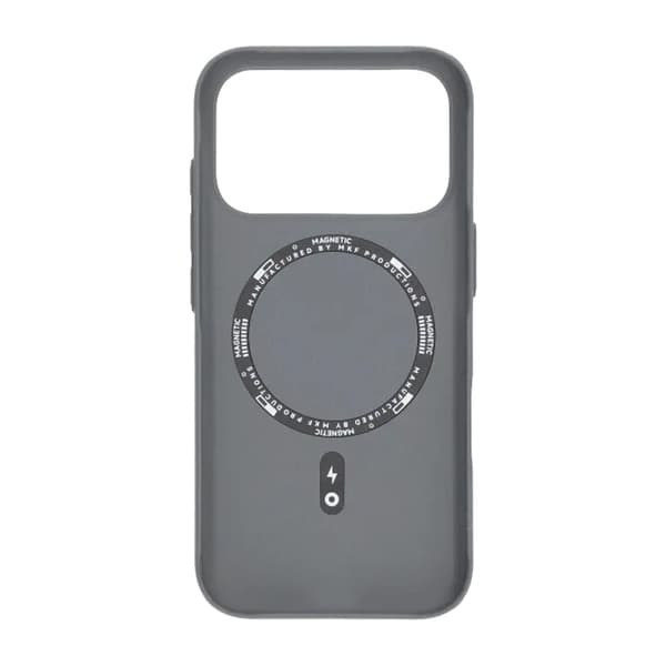 Korrugerat Skal med Magsafe för iPhone 17 Pro Max - Grå