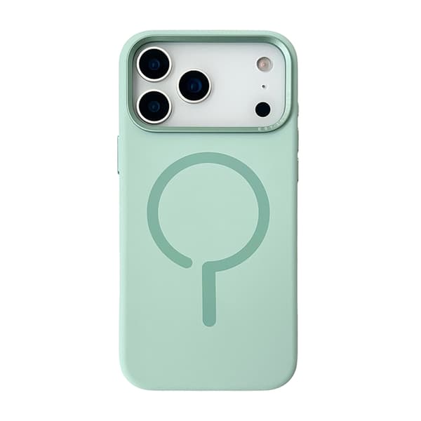 Mobilskal Silikon med Kamera Metallram för iPhone 17 Pro - Grön