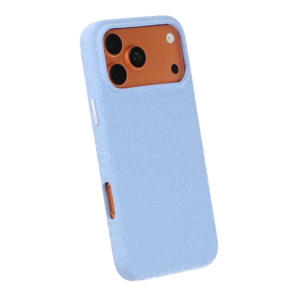 Crystal Grain Full Wrap Magnetic PU Leather Case For iPhone 17 Pro Max/18 Pro Max Blue