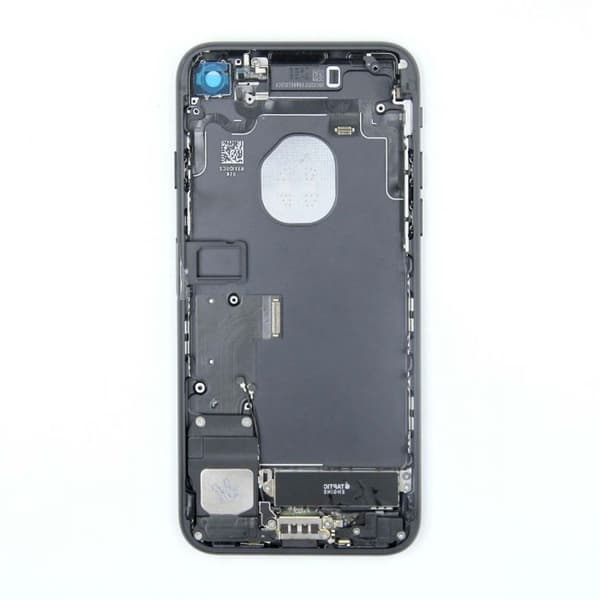 iPhone 7 Komplett Baksida Med Alla Flex Kablar Original - Svart Svart