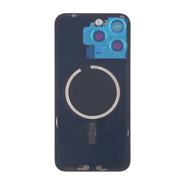 iPhone 15 Pro Max Back Glass with Magnet and Camera Lens - White Titanium