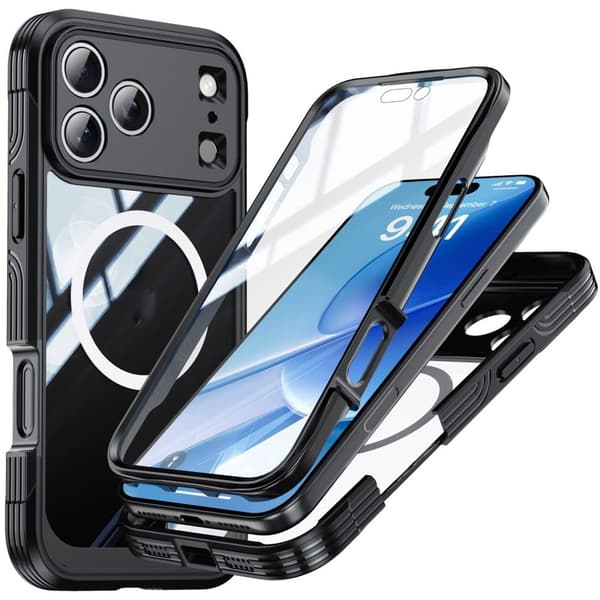 iPhone 18 Pro Max/17 Pro Max Case + Screen Protector - Black
