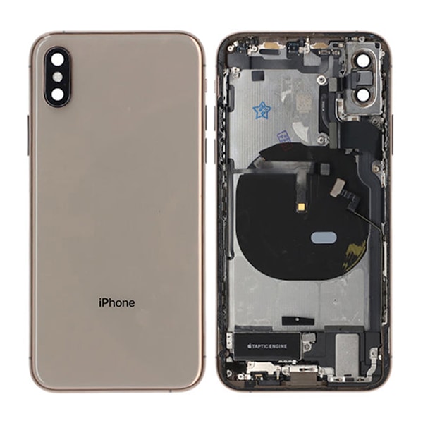 iPhone XS Baksida med Komplett Ram - Guld