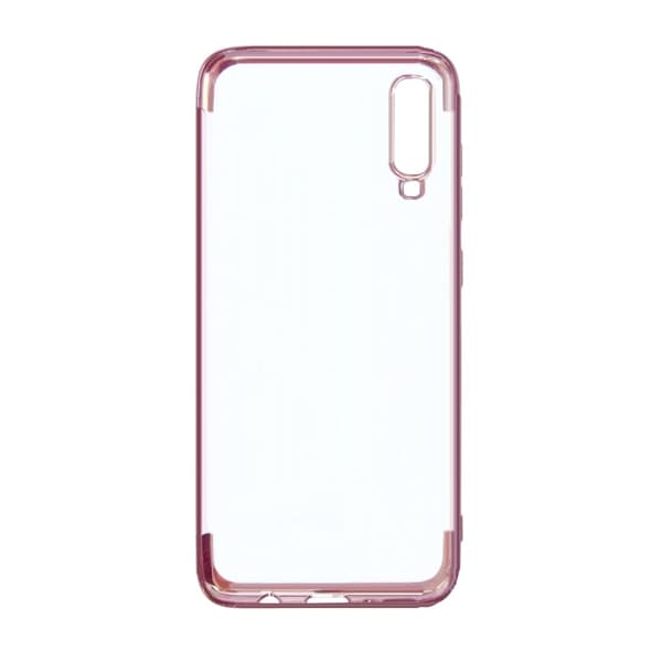 Stöttåligt Mobilskal Samsung A70 - Pläterad Roséguld