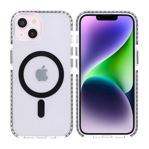 Mobile Case Magnet Double Protection for iPhone 13 and 14 - Black