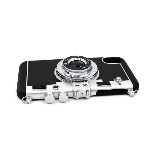 Mobilskal Silikon iPhone XS Max Kameramotiv - Svart