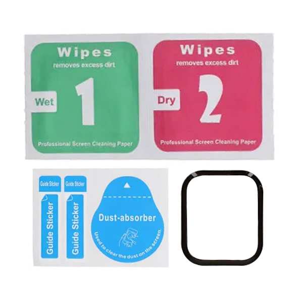 Screen Protector Apple Watch 10 42mm - Tempered Glass Black