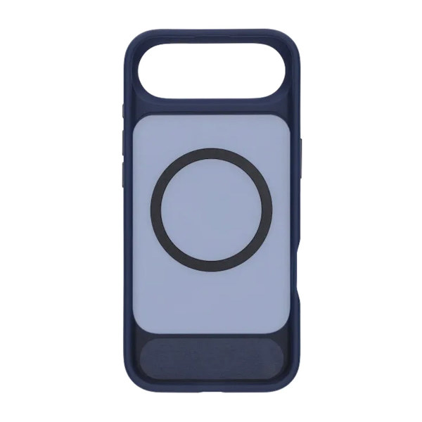 Black Feather Inclined Bracket Magnetic Case - iPhone Air Blue