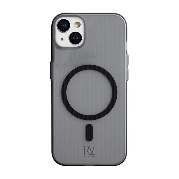 iPhone 15 Mobile Case Corrugated with Magsafe Rvelon - Gray