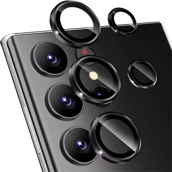 Samsung Galaxy S26 Ultra Camera Lens Protector Tempered Glass - Black