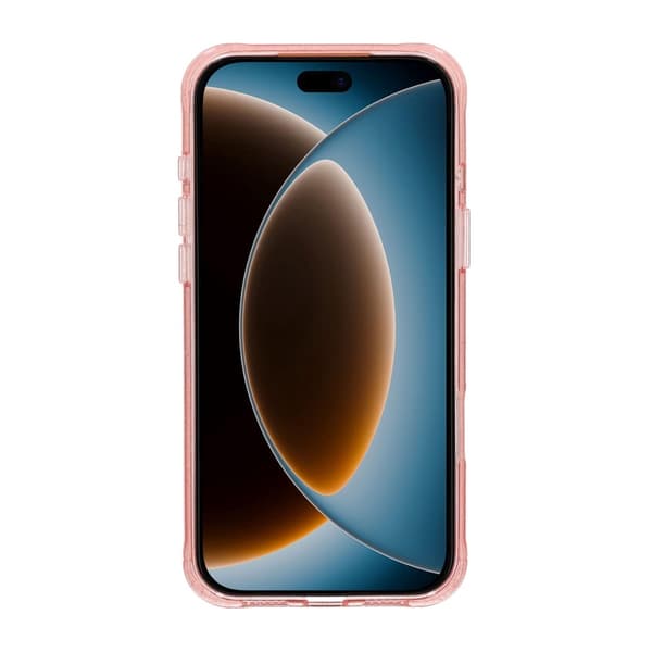 Glittrigt MagSafe-skal för iPhone 17 Pro och 18 Pro med roterande stativ - Rosa