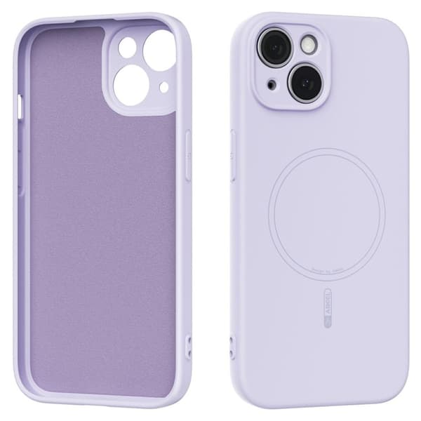 ABEEL iPhone 13 Case MagSafe Liquid Silicone - Purple