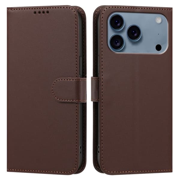 iPhone 18 Pro/17 Pro Wallet Cover - Brown
