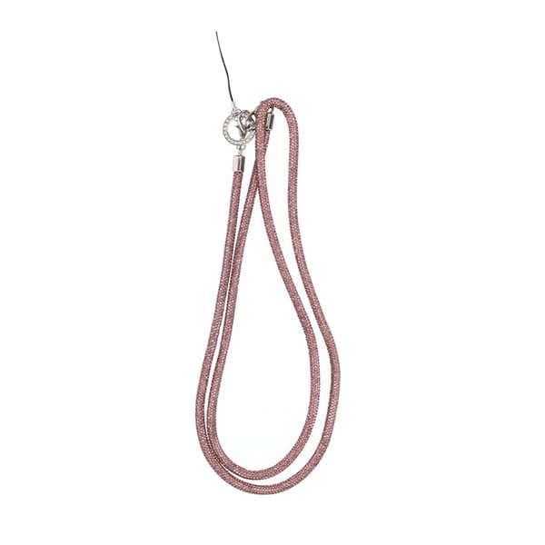 1.2m diamond mobile phone rope hanging obliquely light purple