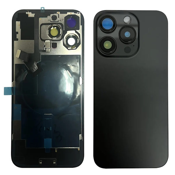 iPhone 16 Pro Max Baksida med NFC samt tejp - Svart Titan