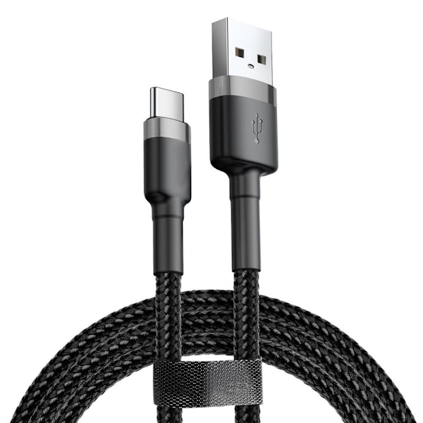 SiGN Cafule USB-A till USB-C Kabel Q.C 3.0, 18W, 2A, 3m -