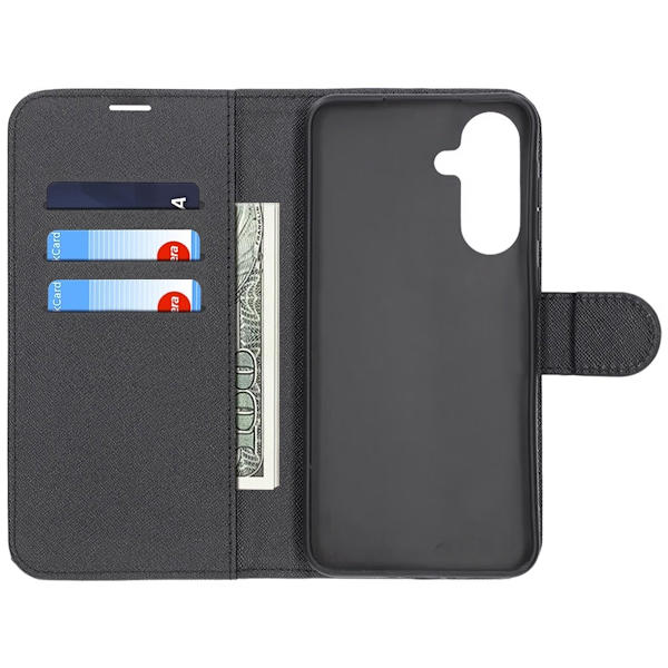 Samsung Galaxy A26 Wallet Case with Stand - Black