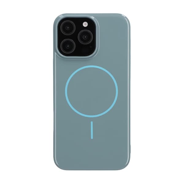 Glossy design Magnetic Case For iPhone 16 Pro Max Blue
