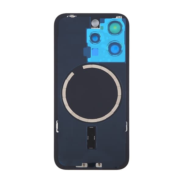 iPhone 15 Pro Back Glass with Magnet and Camera Lens - White Titanium