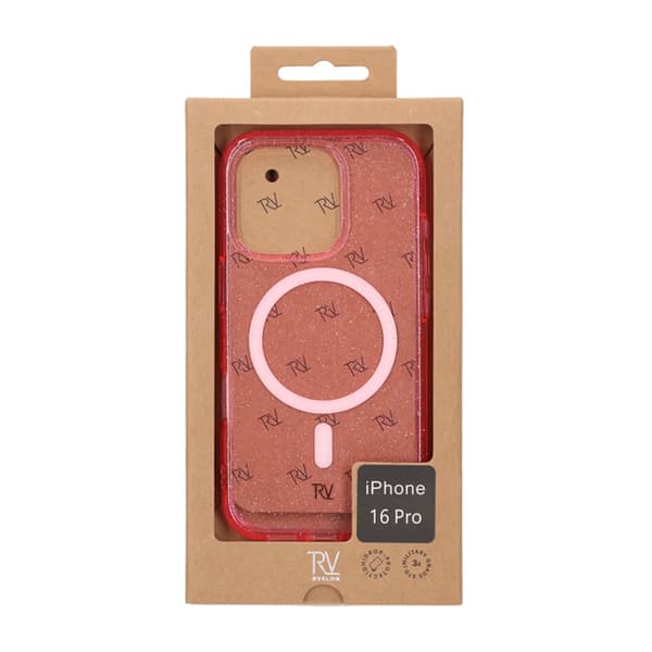 iPhone 16 Pro Rvelon TPU Mobile Case with MagSafe - Glitter Pink