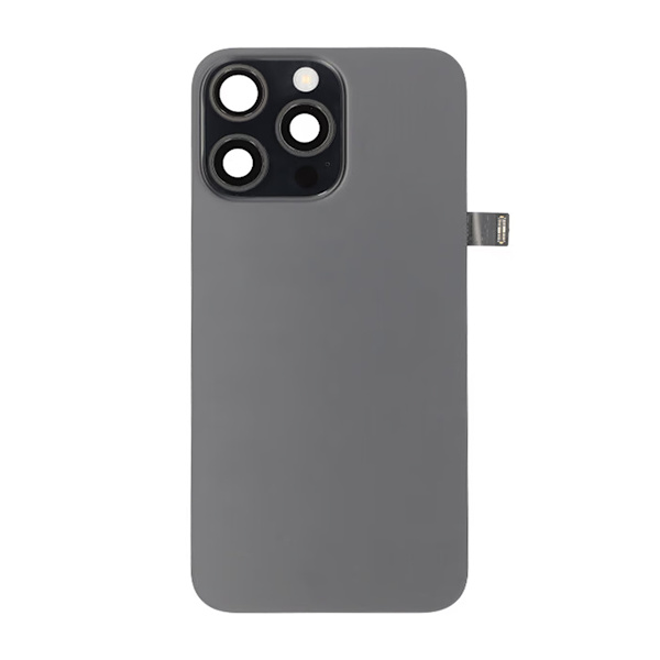iPhone 15 Pro Max Baksida Glas Komplett OEM - Titansvart