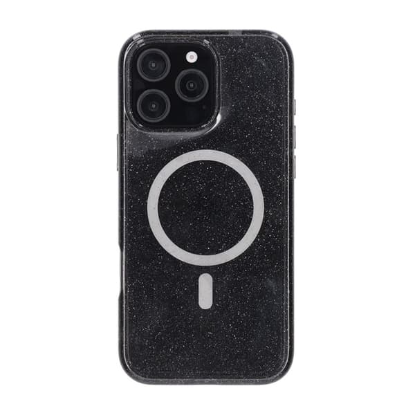 iPhone 16 Pro Max Rvelon TPU Mobile Case with MagSafe - Glitter Black