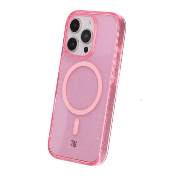iPhone 16 Pro Rvelon TPU Mobile Case with MagSafe - Glitter Pink