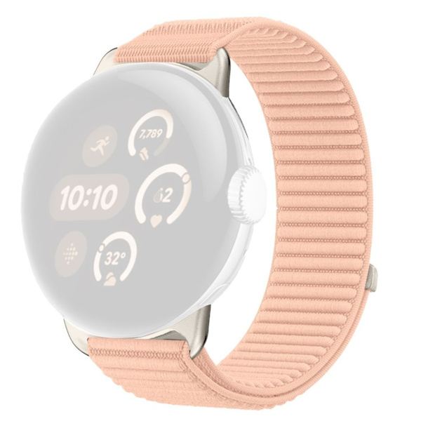 Google Pixel Watch 4 45mm etc. Watch Strap in Nylon - Pink