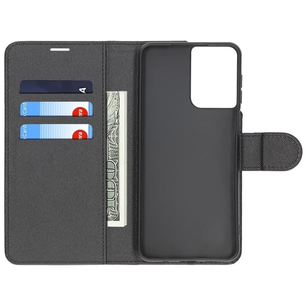 Motorola Moto G55 Wallet Case with Stand - Black