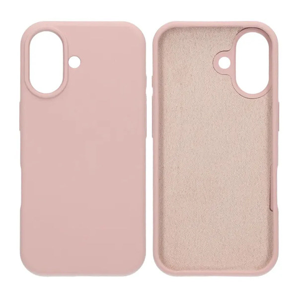 Soft Silicone Mobile Case for iPhone 17 - Pink