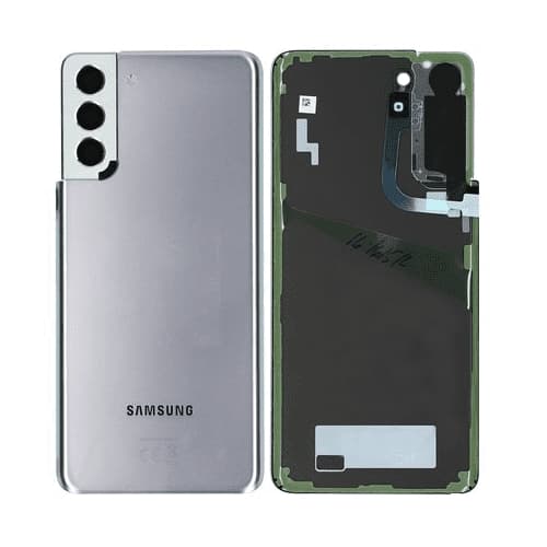 Samsung Galaxy S21 Plus 5G Baksida Med Tejp - Phantom Silver Svart