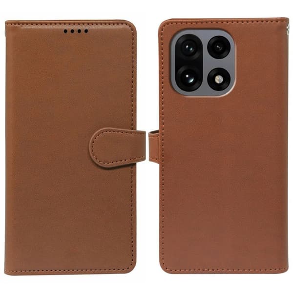 OnePlus 15 5G Wallet Cover 9 Card Slots Stand - Brown