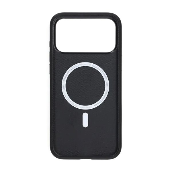 Mobile Case for iPhone 17 Pro Max - Camera Protection Black PU Leather
