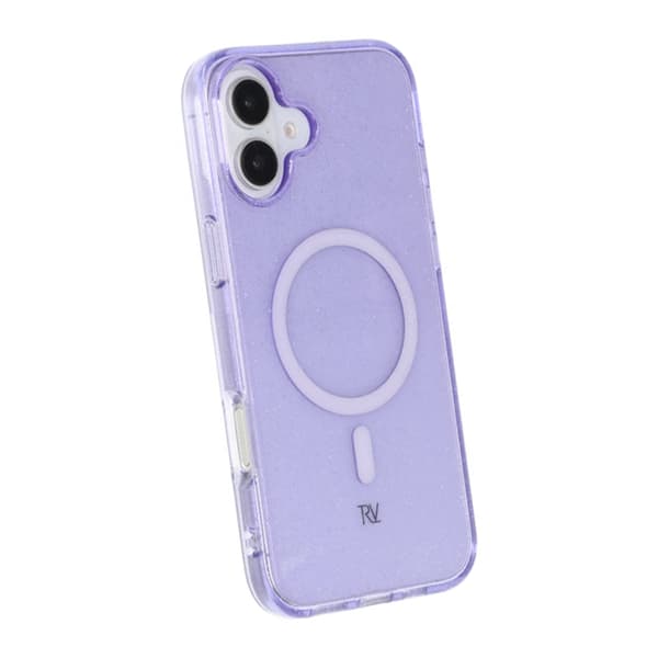 iPhone 16 Plus Rvelon TPU Mobile Case with MagSafe - Glitter Purple