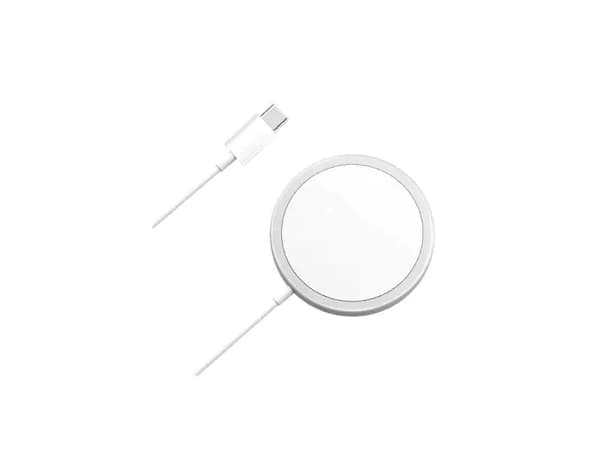 SiGN MagSafe Laddare Qi 15W, USB-C - Vit Svart