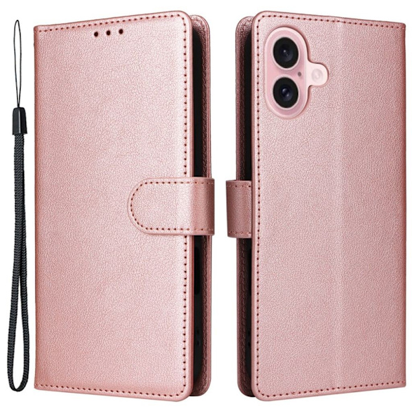 iPhone 16 wallet cover - Rose Gold