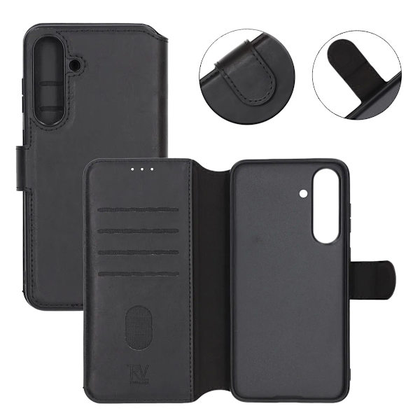 Rvelon Wallet Case for Samsung S25 FE - Black