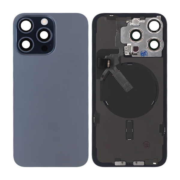 iPhone 15 Pro Max Back Glass Complete OEM - Titanium Blue