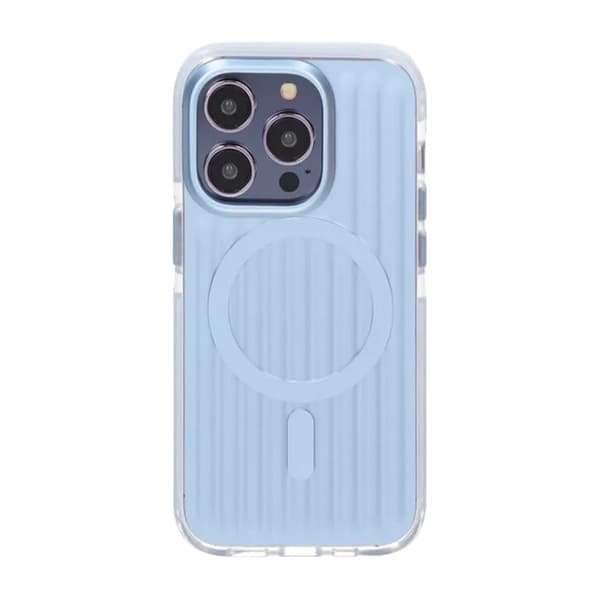 Patterned TPU Case for iPhone 14 Pro with MagSafe - Blue