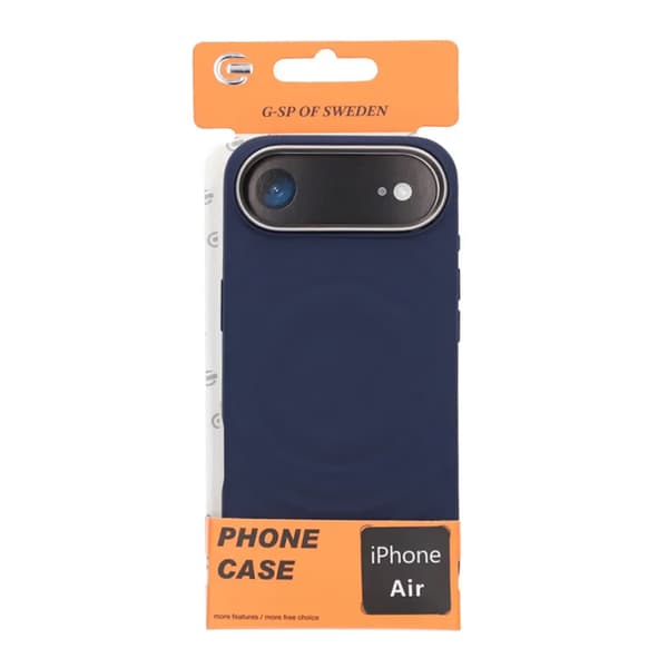 Silicone Mobile Case for iPhone Air - Blue with Camera Protection
