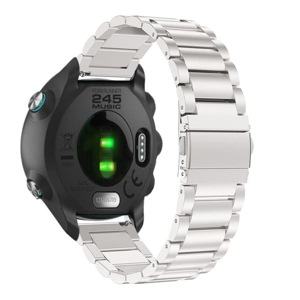 Garmin Forerunner 245 Stainless Steel Watch Band - Silver