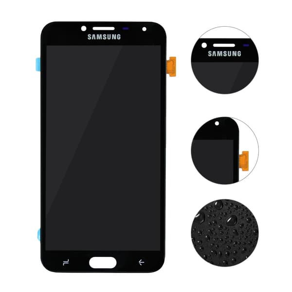 Samsung Galaxy J4 Skärm med LCD Display  - Svart