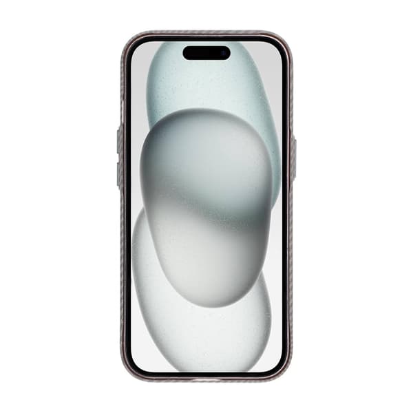 iPhone 15 Mobile Case Carbon Patterned - Gray
