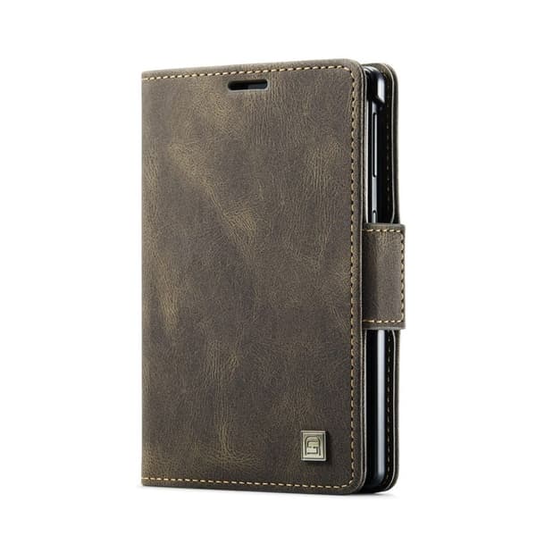 AUTSPACE Samsung Galaxy Z Fold8 Wallet Cover PU-leather RFID Blocking  - Coffee