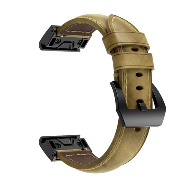 Garmin Fenix 5X Watch Strap in Genuine Leather - Brown