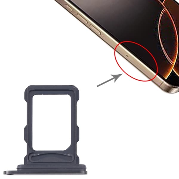 iPhone 16 Pro and 16 Pro Max SIM Card Holder - Black