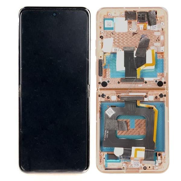 Motorola Razr 50 Ultra LCD Screen with Frame Original - Mocha Brown